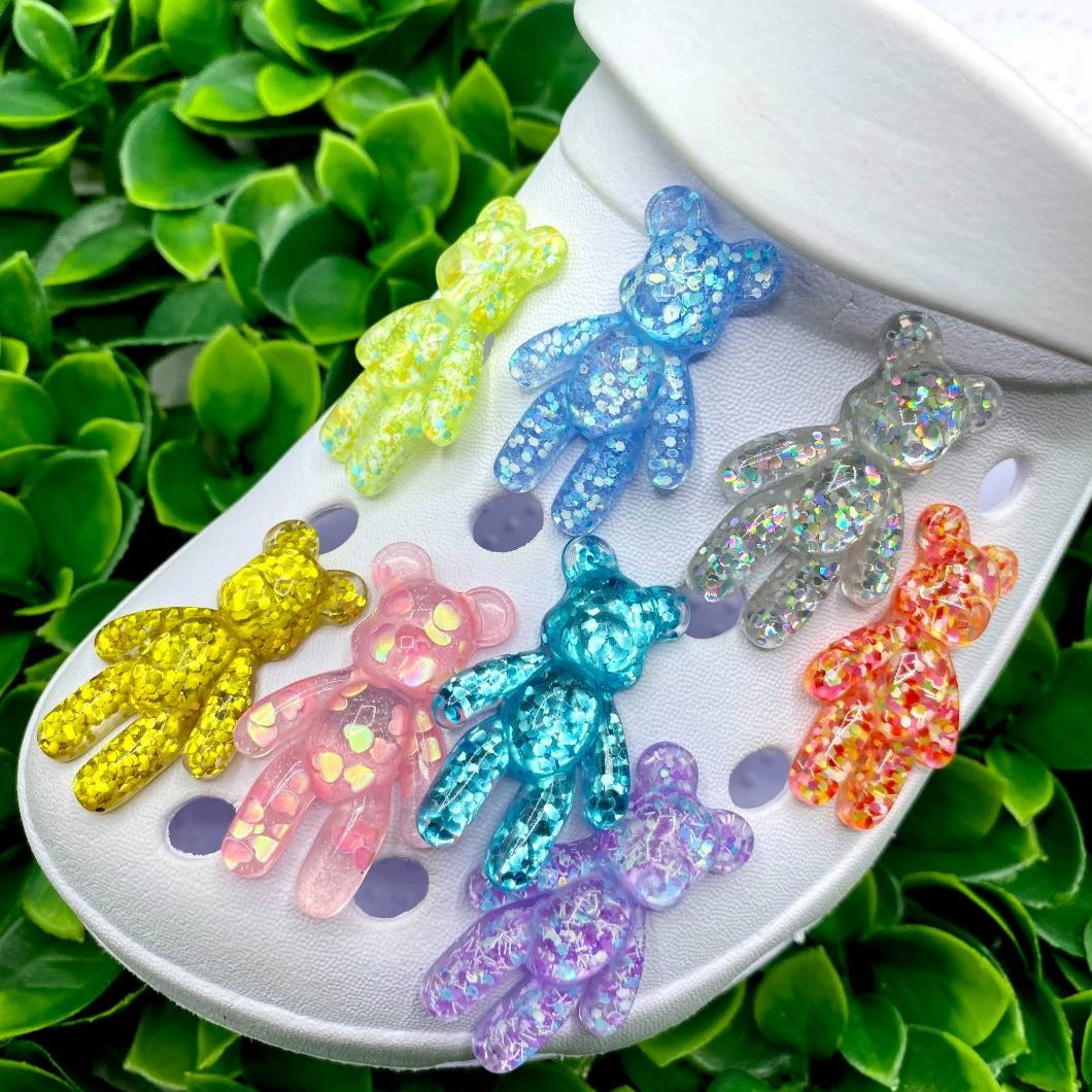 Cute Glitter Bears | Resin Charms