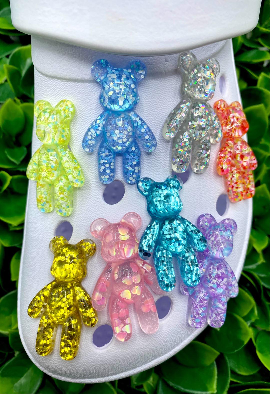 Cute Glitter Bears | Resin Charms