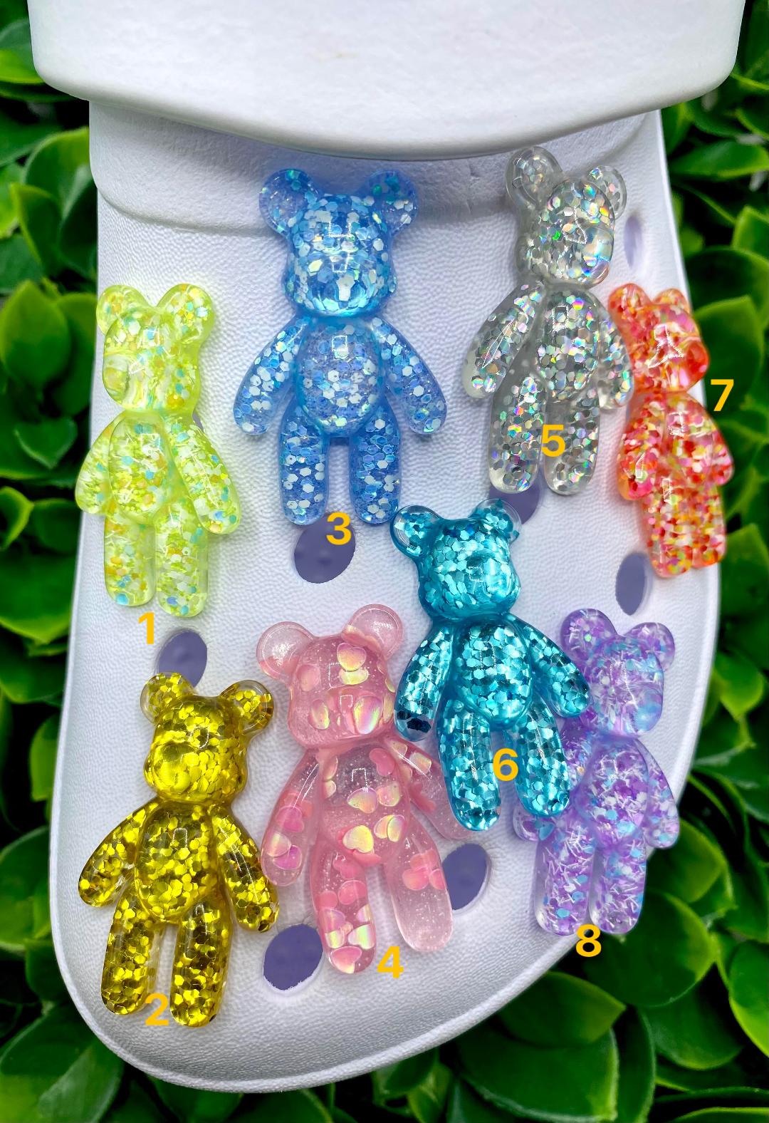 Cute Glitter Bears | Resin Charms